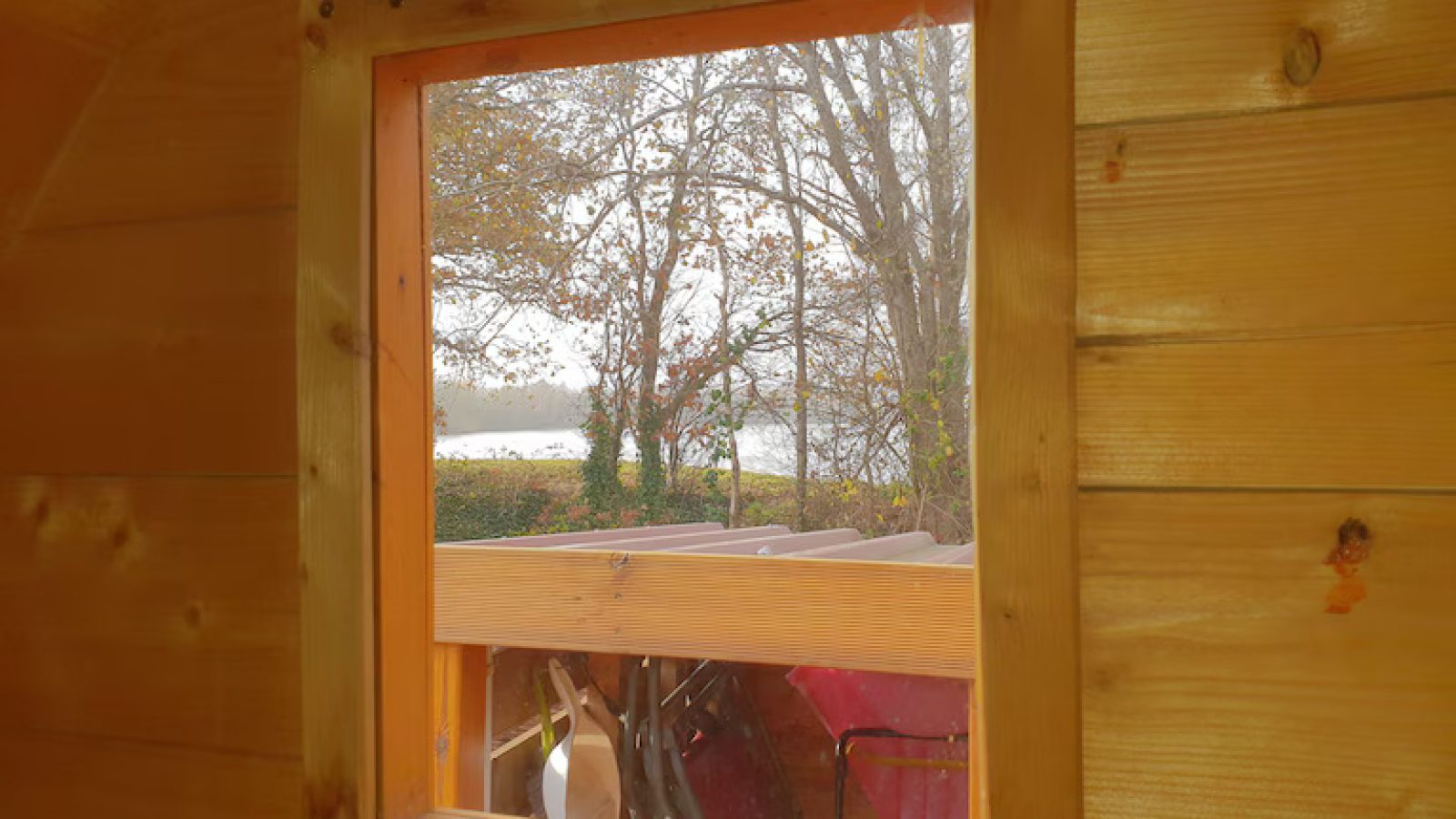 Ferienhaus Heede Sauna Aussicht