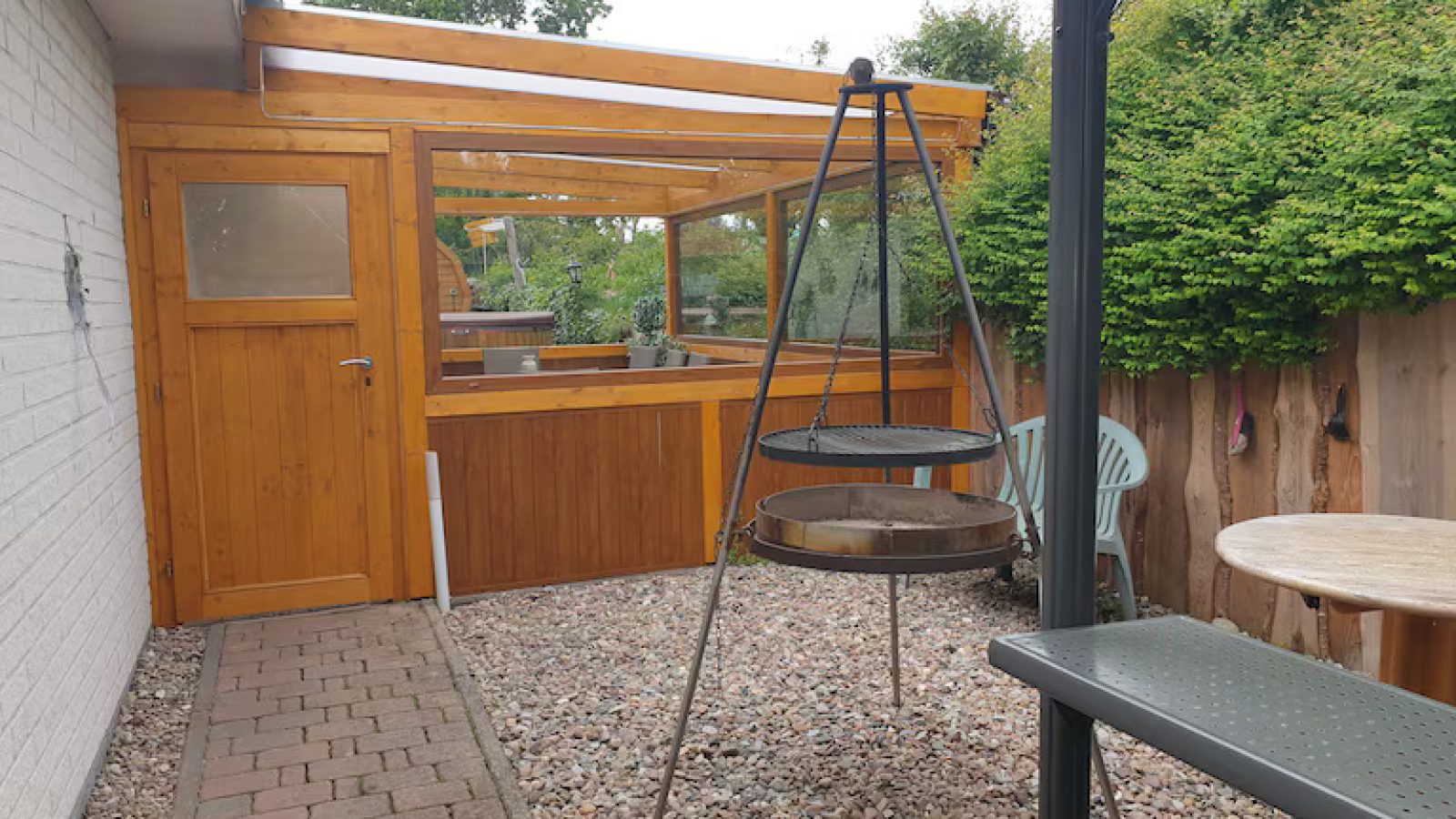 Ferienhaus Heede Grillplatz