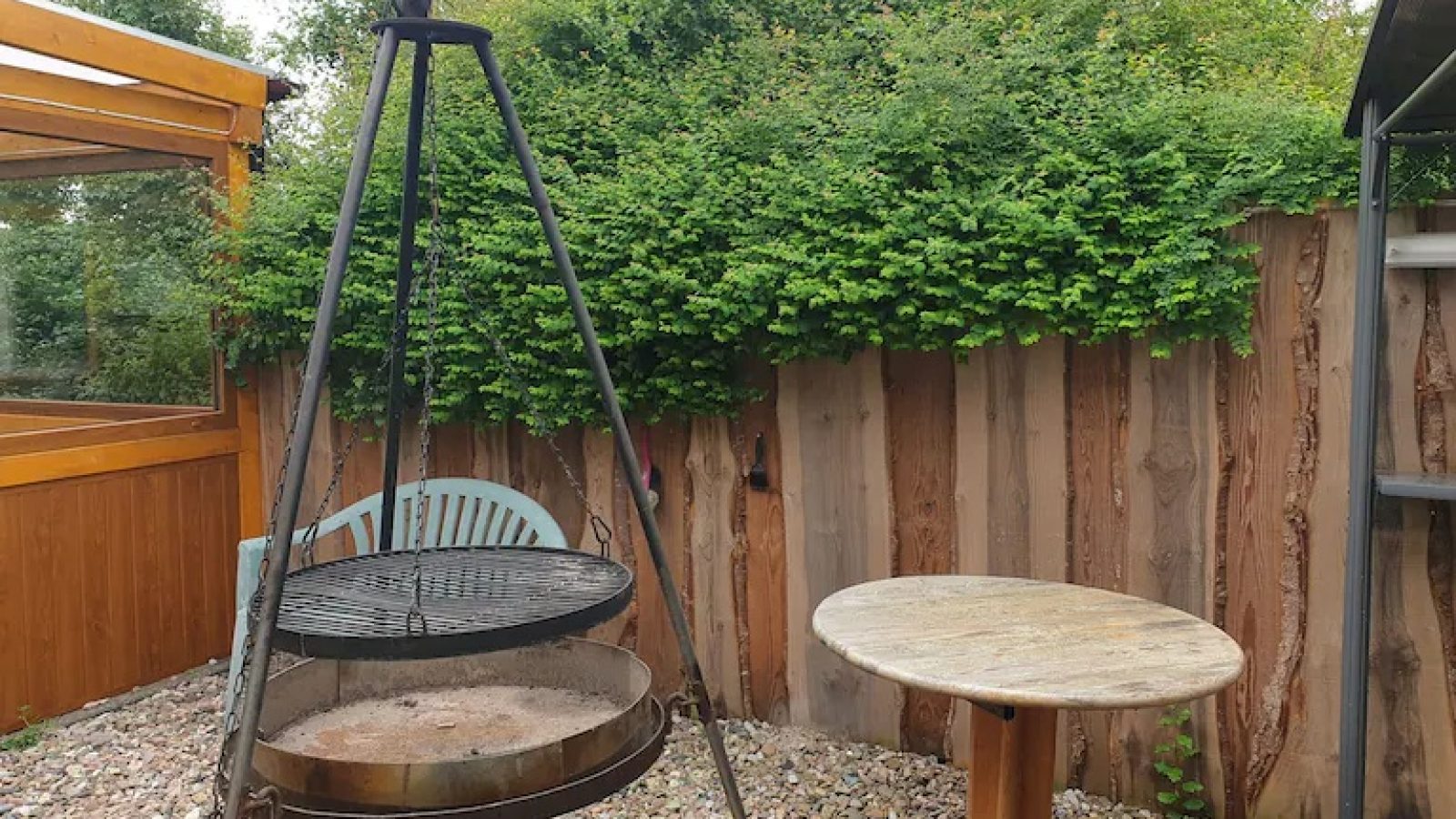 Ferienhaus Heede Grillplatz