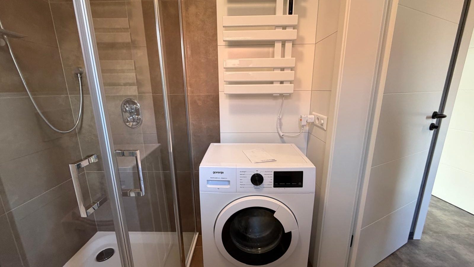 Waschmaschine Ferienwohnung Delphin Heeder See Ausstattung